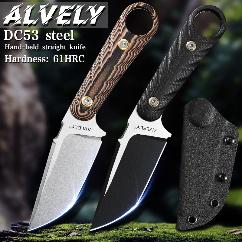 Outdoor Hunting Knife Set - High-quality DC53 steel fixed blade, outdoor