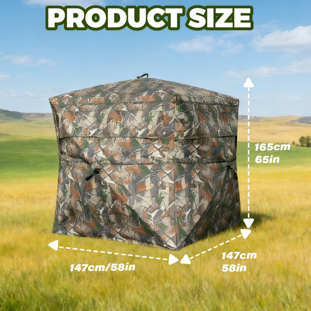 Outdoor Hunting Blinds - Camouflage Pop-Up Hunting Blind Ground Shelter