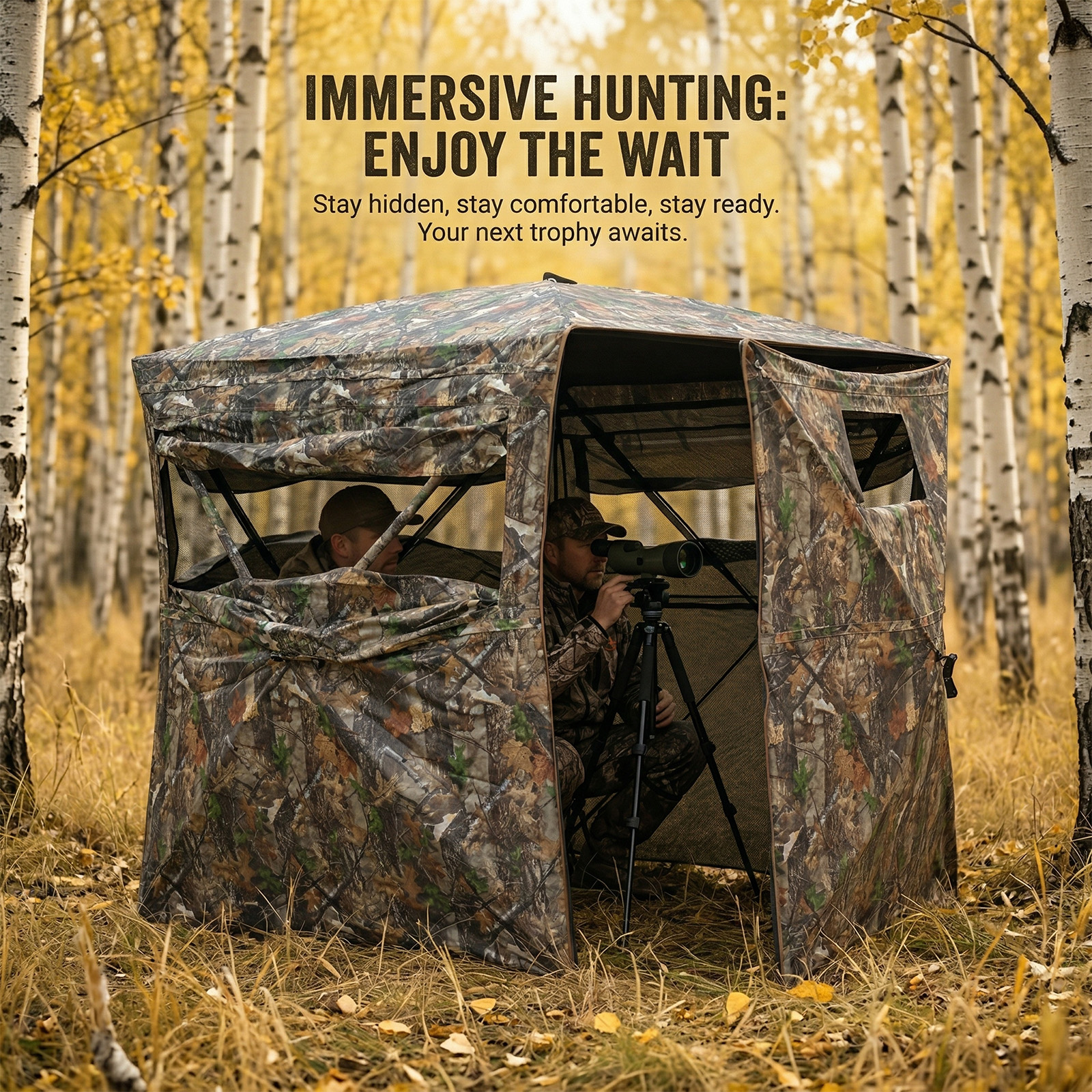 Outdoor Hunting Blinds - Camouflage Pop-Up Hunting Blind Easy Setup