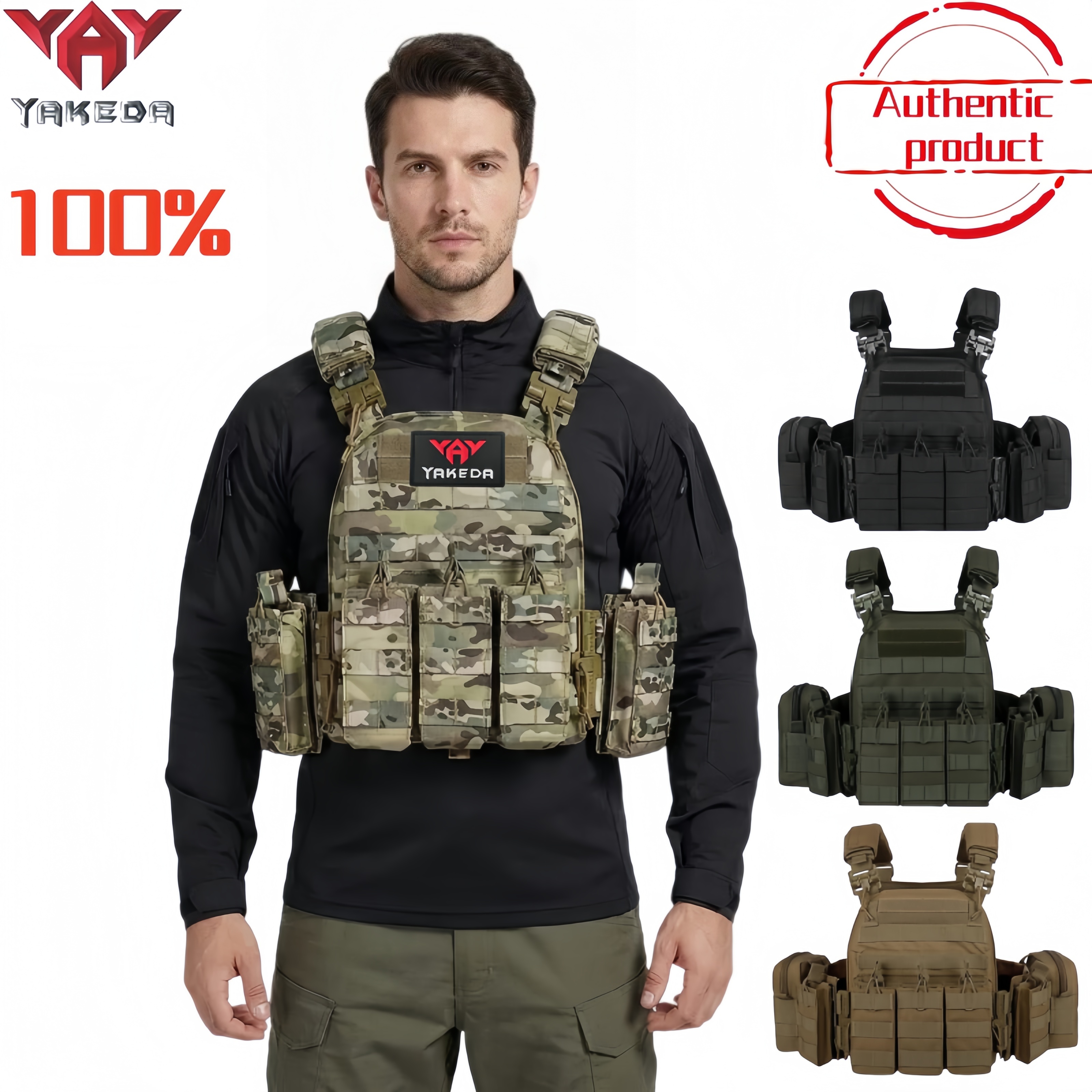 Outdoor Hunting Vest - YAKEDA Tactical Vest 6094 Fast detachable