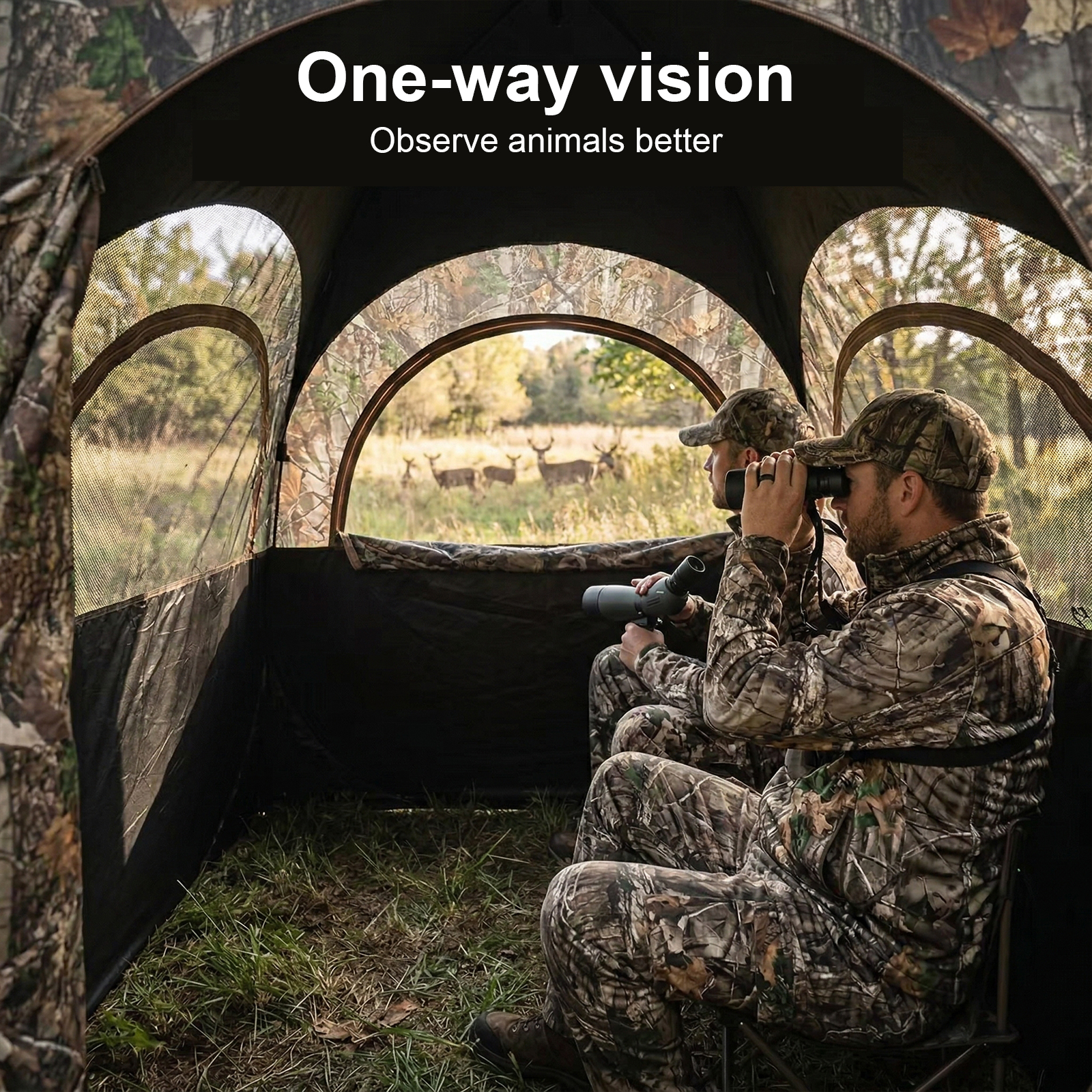 Camouflage Pop-Up Hunting Blin - Outdoor Hunting Blinds 评论和价格
