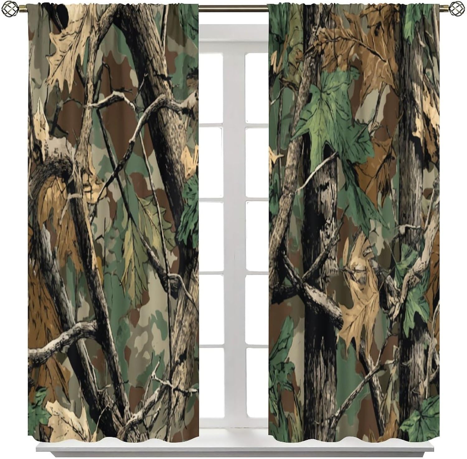 Forest Camouflage Curtains, Fo - Hunting And Camping In Forest 评论和价格