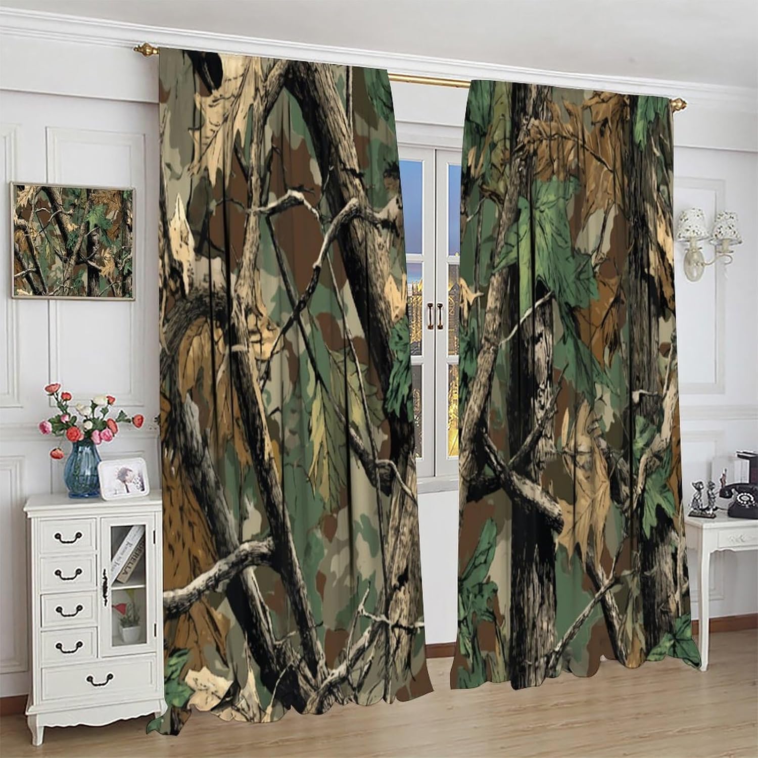 Forest Camouflage Curtains, Fo - Hunting And Camping In Forest 评论和价格