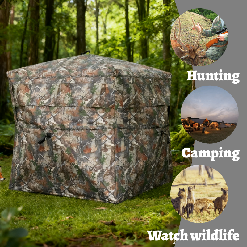 Camouflage Pop-Up Hunting Blin - Outdoor Hunting Blinds 评论和价格