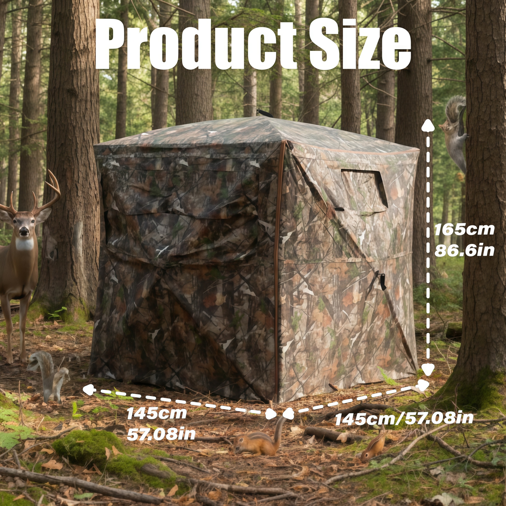 Camouflage Pop-Up Hunting Blin - Outdoor Hunting Blinds 评论和价格