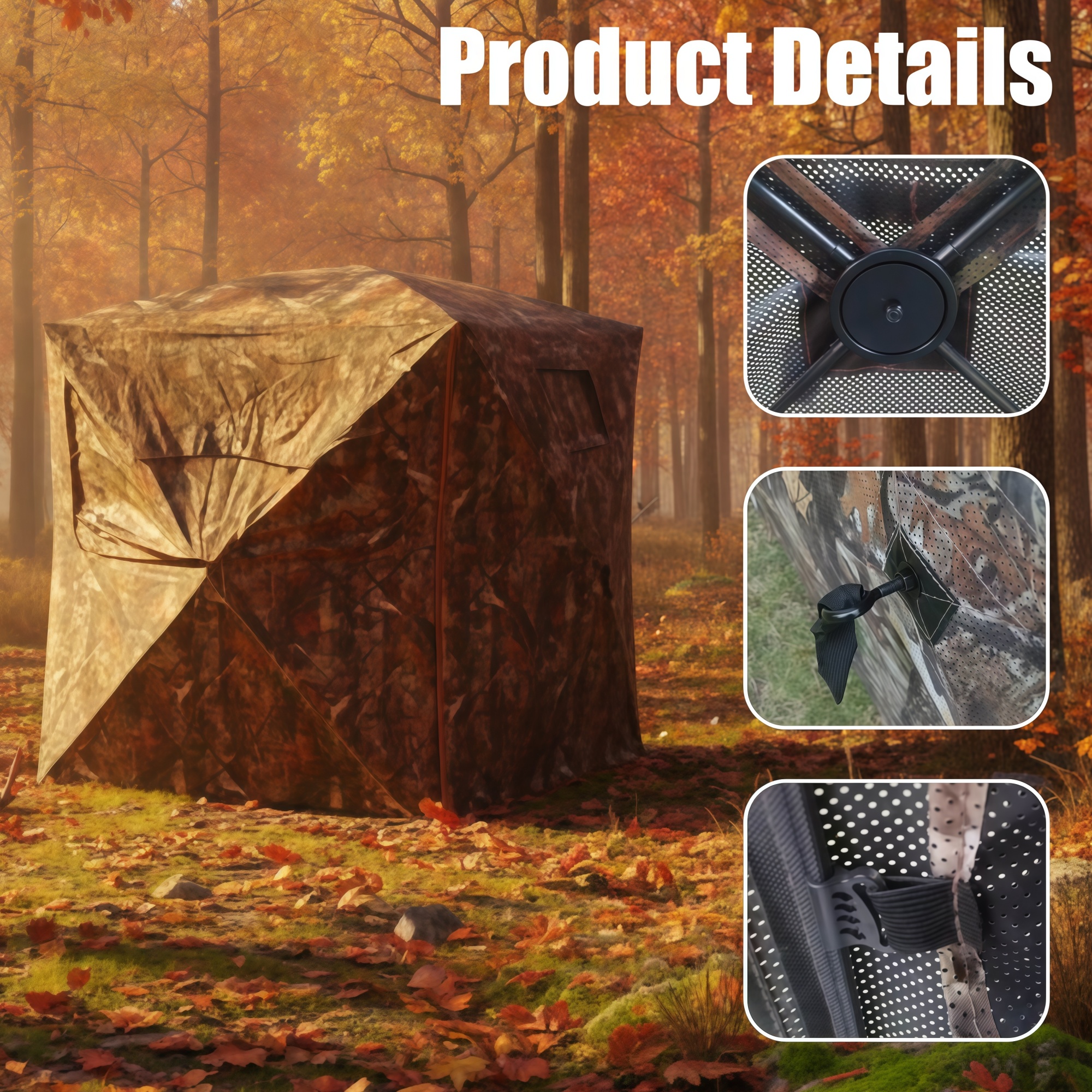 Camouflage Pop-Up Hunting Blin - Outdoor Hunting Blinds 评论和价格