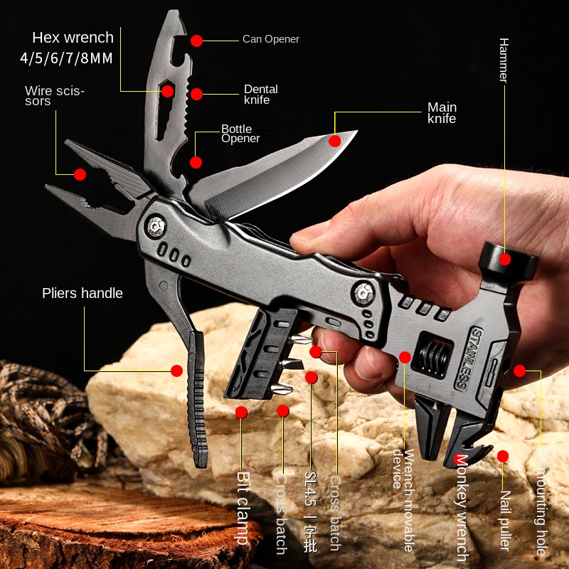 Multifunctional Pliers Multito - Outdoor Hunting Knife Set 评论和价格