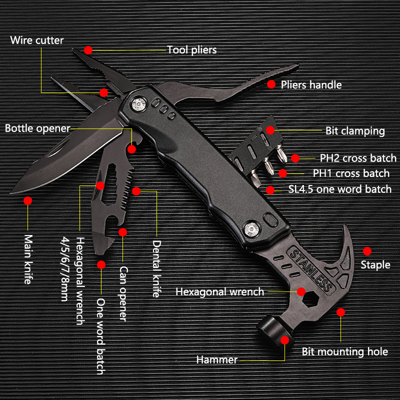 Multifunctional Pliers Multito - Outdoor Hunting Knife Set 评论和价格