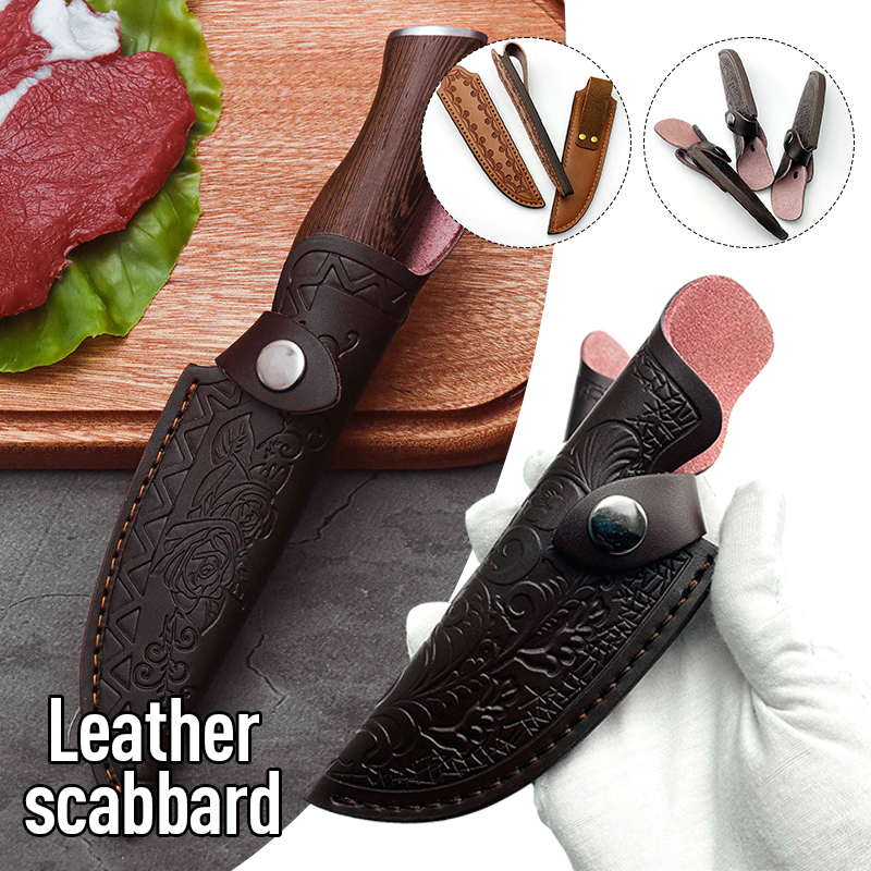 Cowhide Knife Sheath Outdoor S - Outdoor Hunting Knife Set 评论和价格