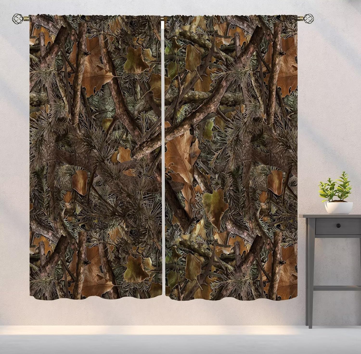 Camouflage Forest Blackout Cur - Hunting And Camping In Forest 评论和价格