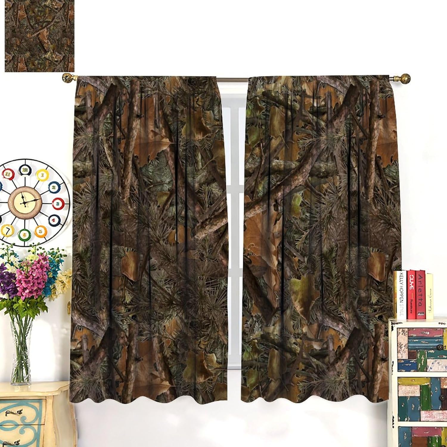 Camouflage Forest Blackout Cur - Hunting And Camping In Forest 评论和价格