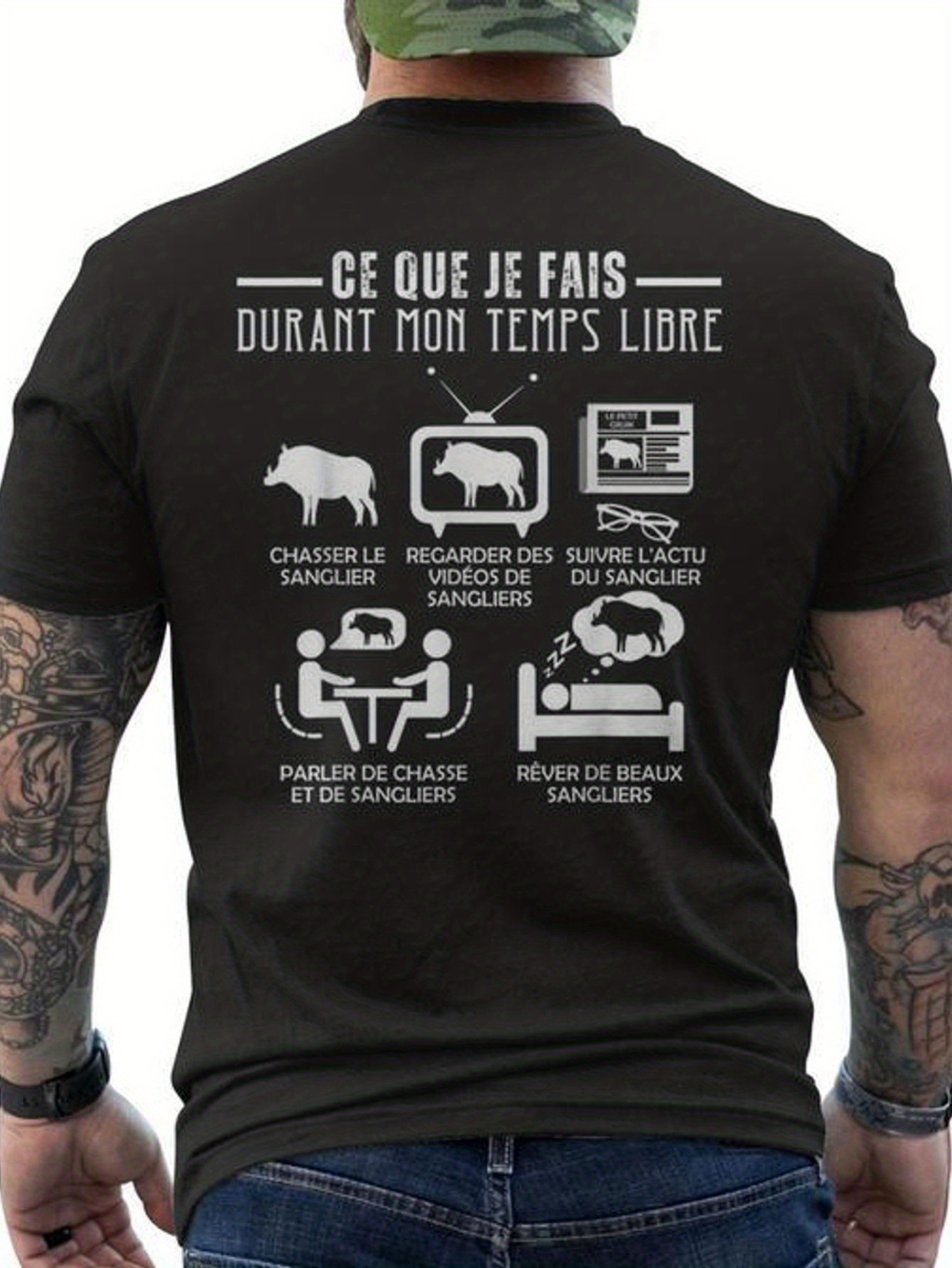 Men'S Casual Hunting Tee Featu - Hunting And Outdoor Shop 评论和价格