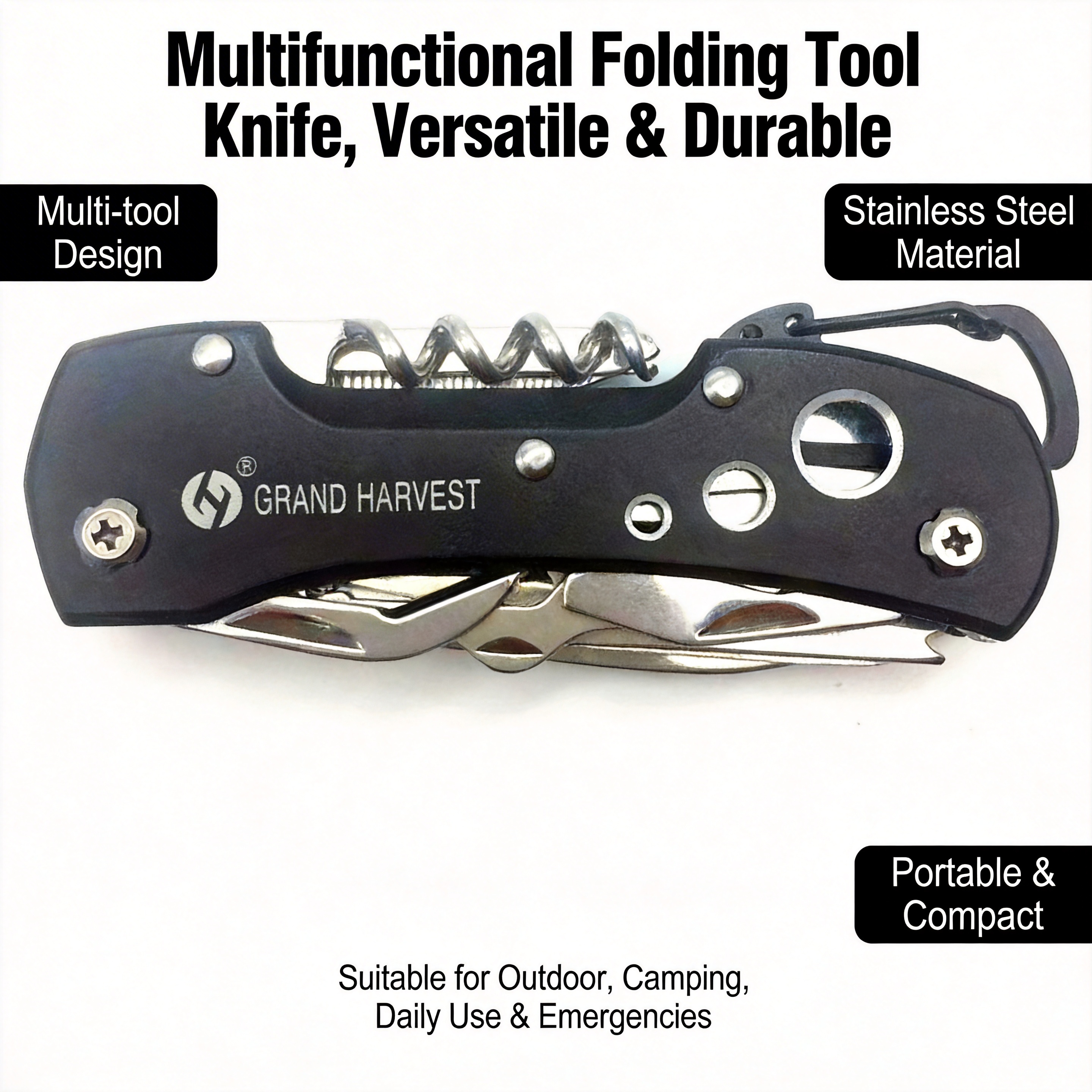 11 in 1 Swiss Multitool Knife  - Outdoor Hunting Knife Set 评论和价格