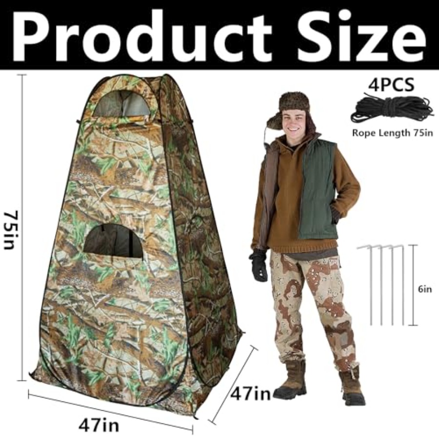 Hunting Blind - 75''x47''x47'' - Outdoor Hunting Blinds 评论和价格