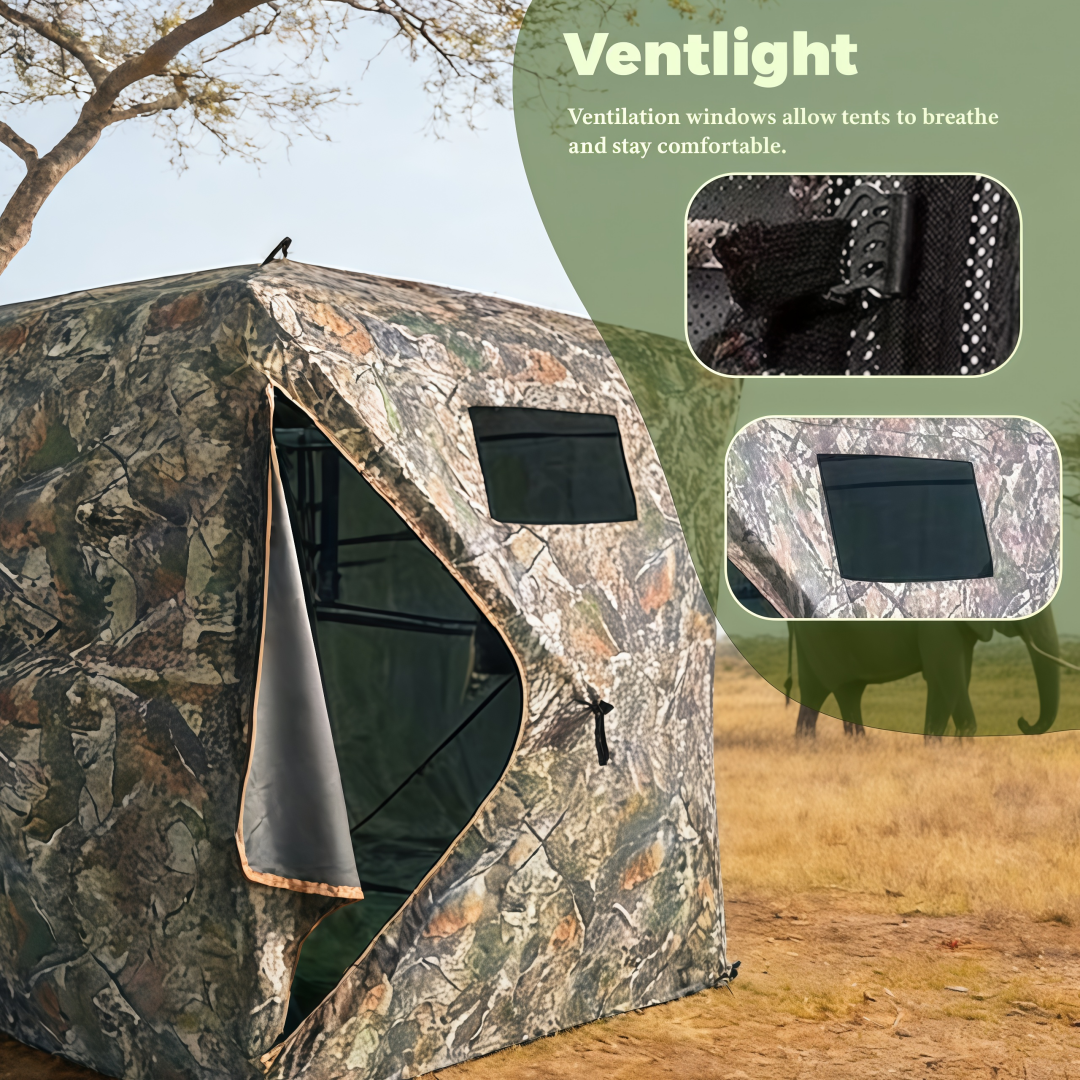 Camouflage Pop-Up Hunting Blin - Outdoor Hunting Blinds 评论和价格