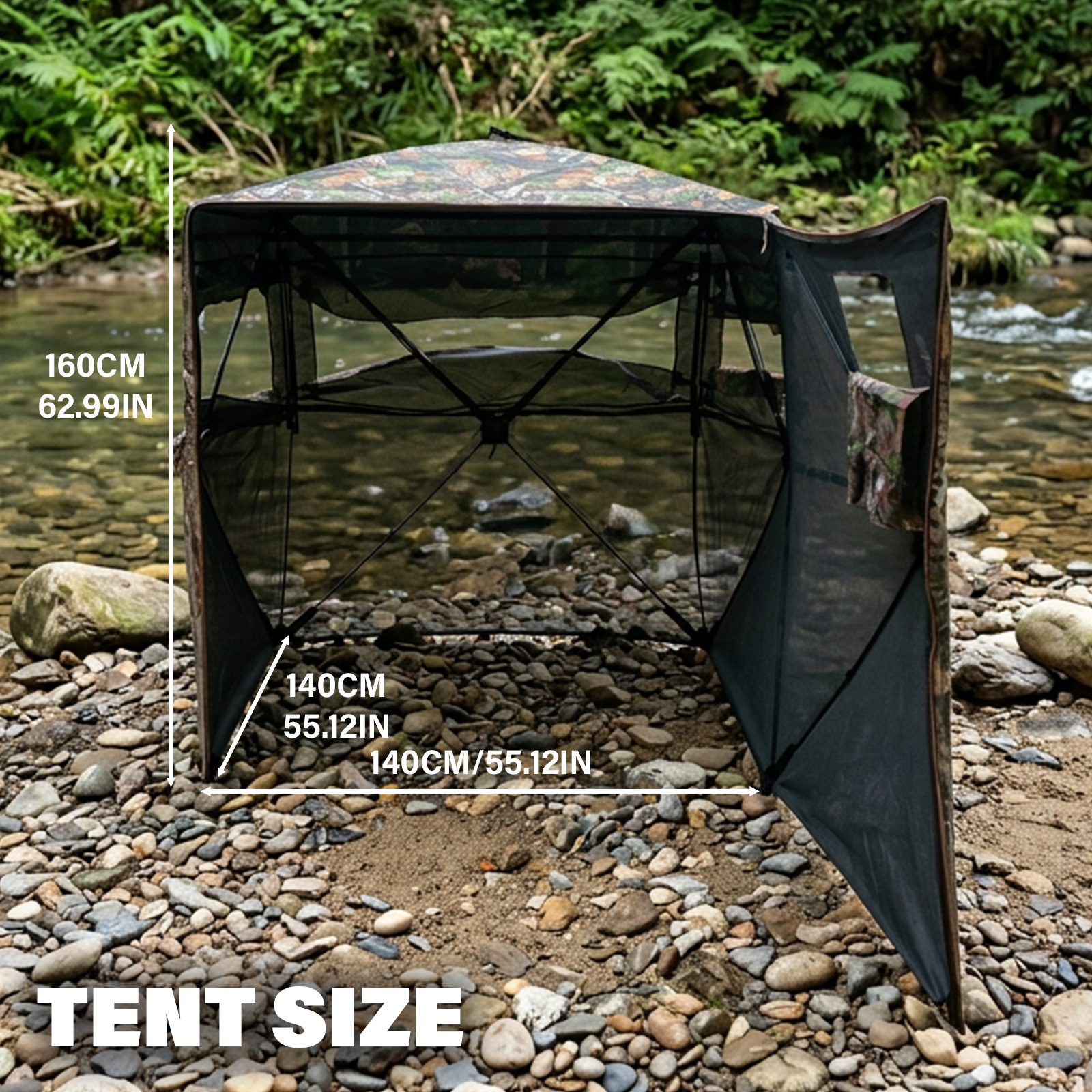Camouflage Pop-Up Hunting Blin - Outdoor Hunting Blinds 评论和价格
