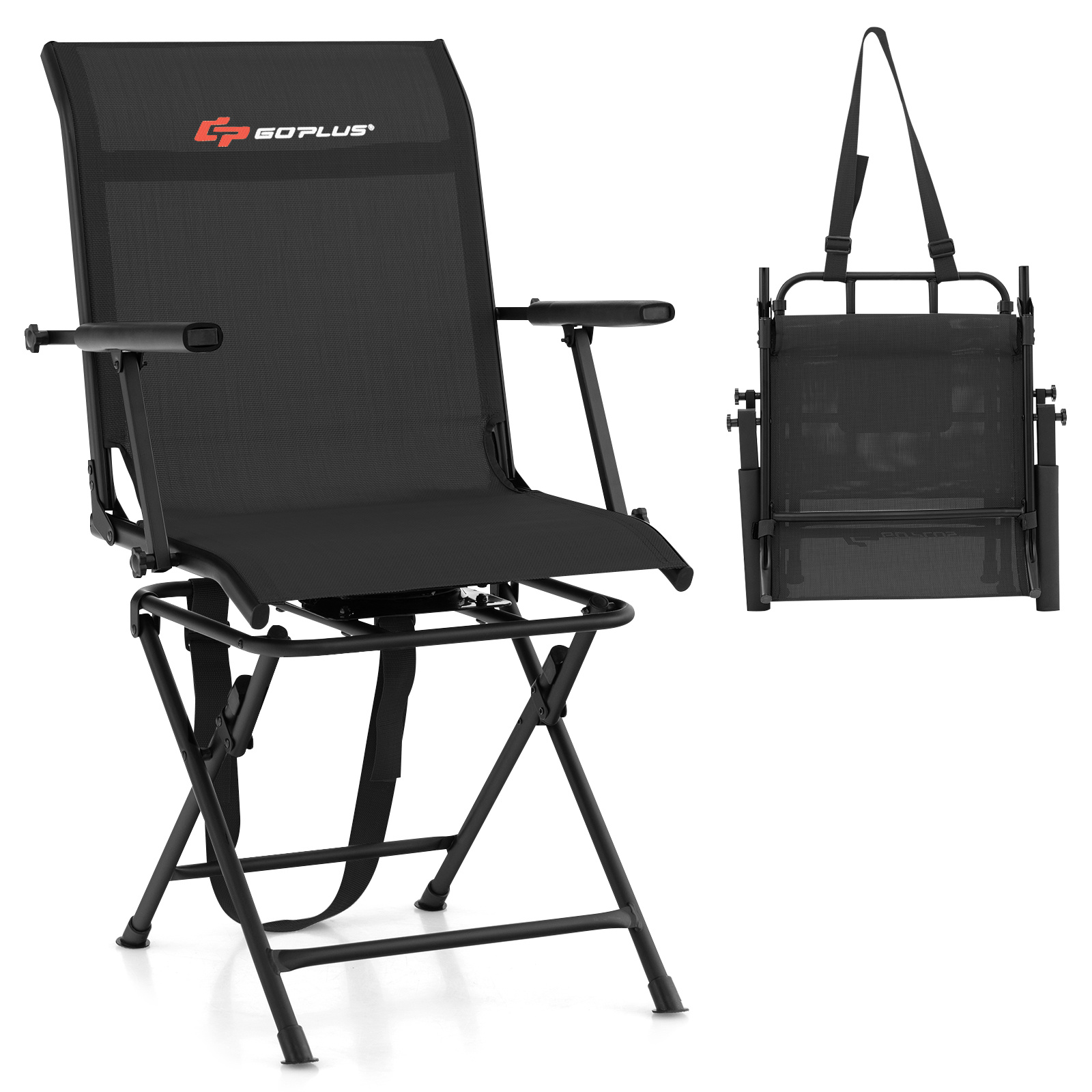 COSTWAY Swivel Hunting Chair,  - Outdoor Hunting Blinds 评论和价格