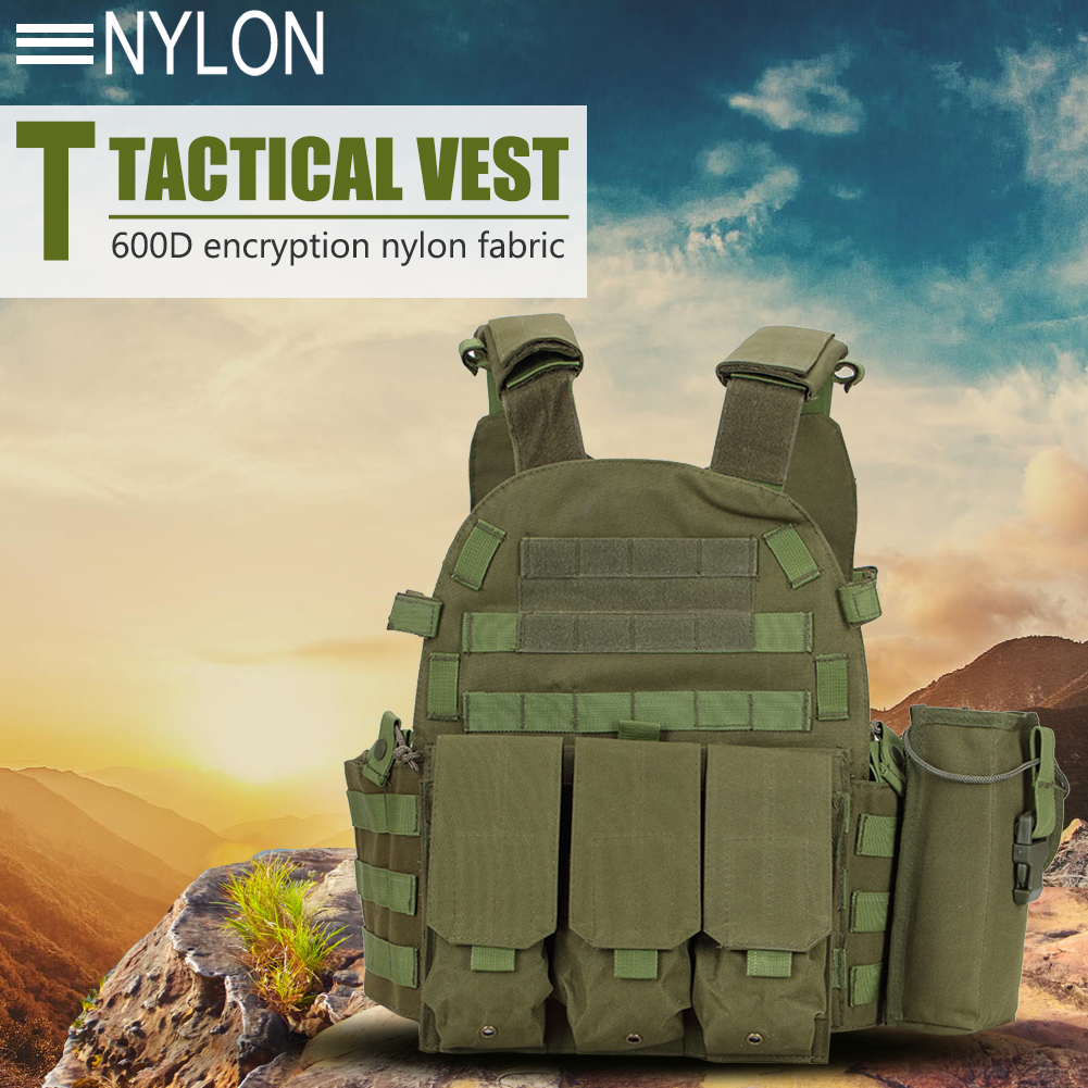 600D Nylon Tactical Vest MOLLE - Outdoor Hunting Vest 评论和价格