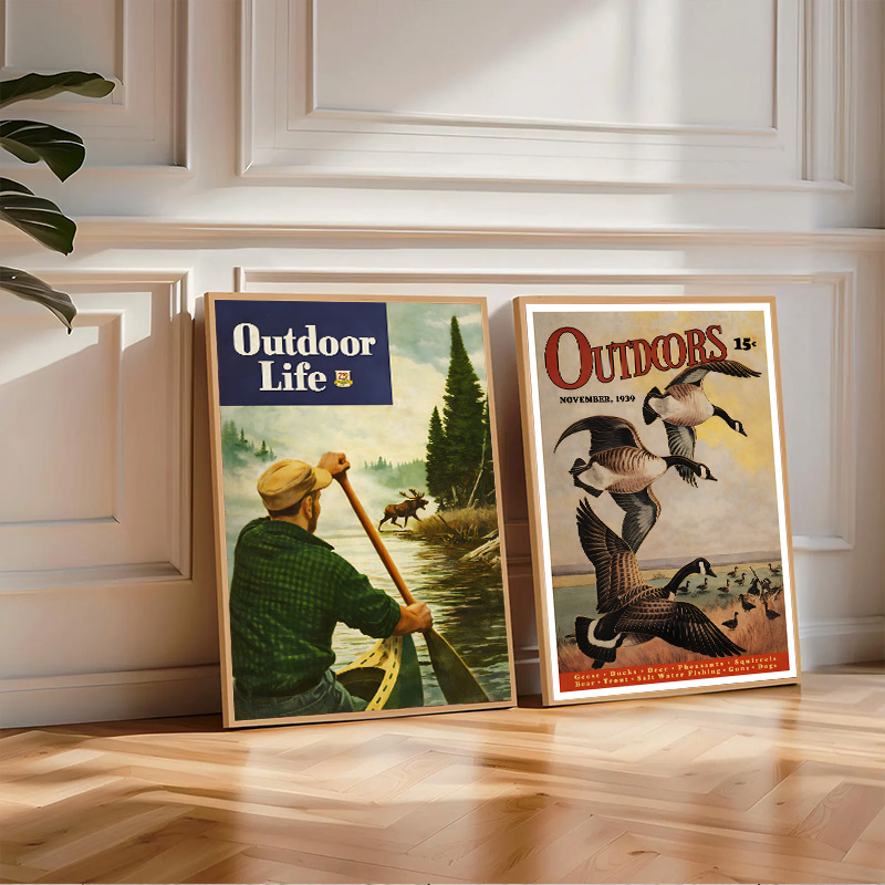 Vintage American Outdoor Hunti - Outdoor Hunting Paintings 评论和价格