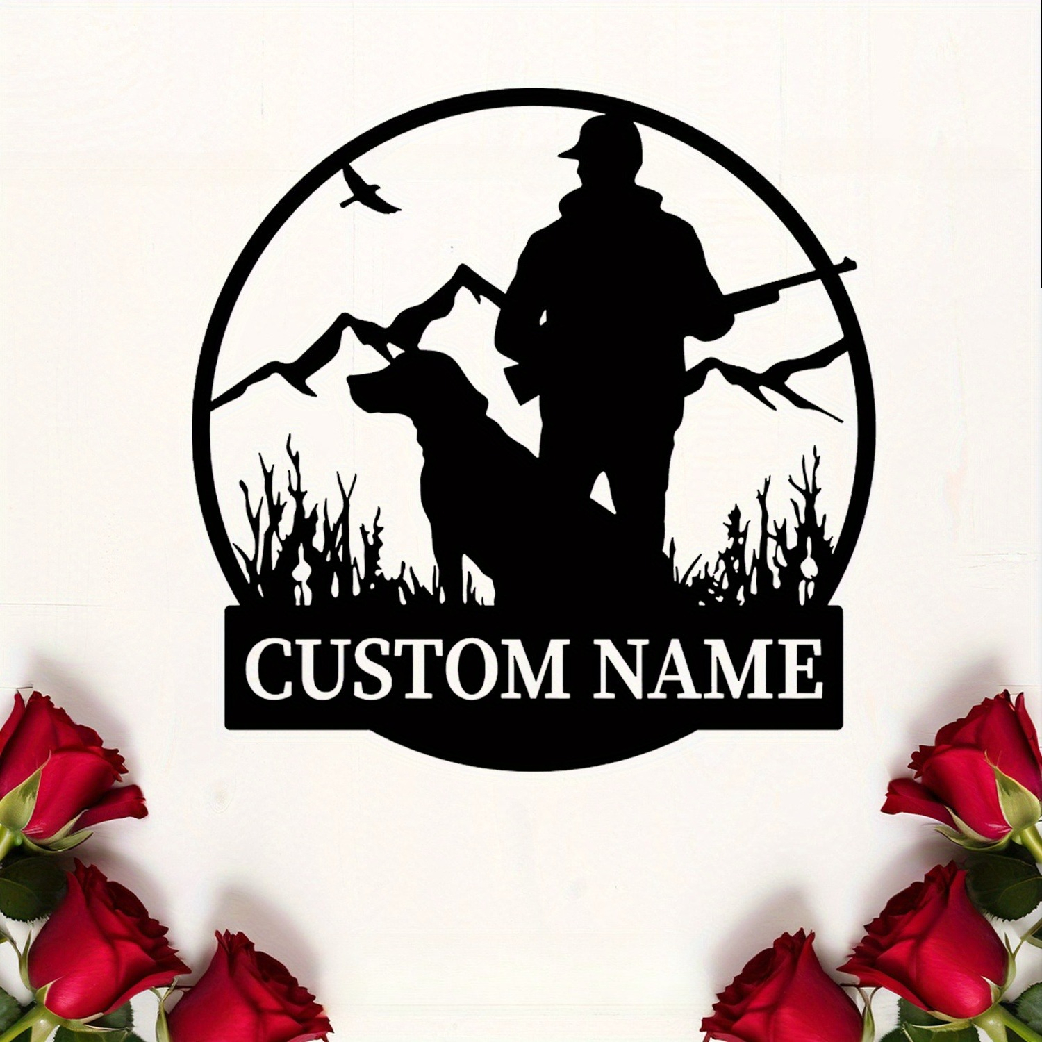 Custom Metal Wall Art with Hun - Hunting Dog Outdoor 评论和价格