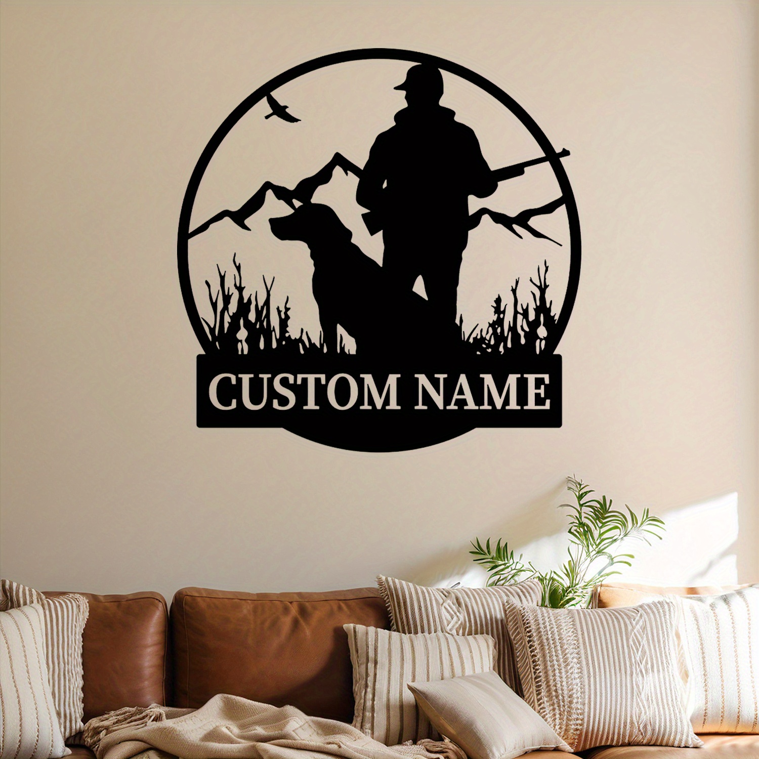 Custom Metal Wall Art with Hun - Hunting Dog Outdoor 评论和价格