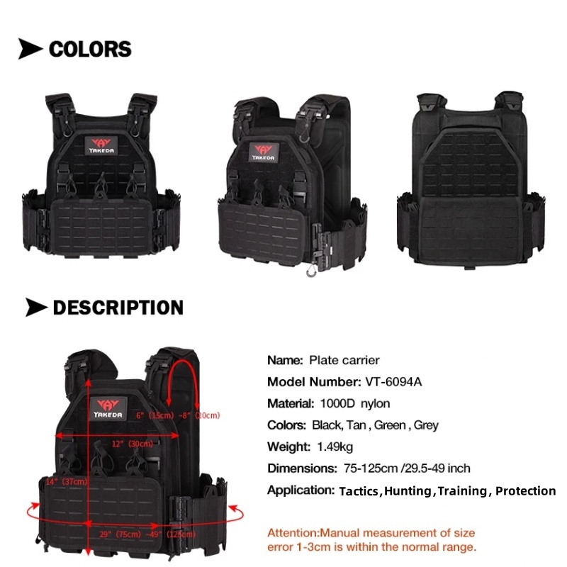 YAKEDA Tactical Vest 6094 Fast - Outdoor Hunting Vest 评论和价格