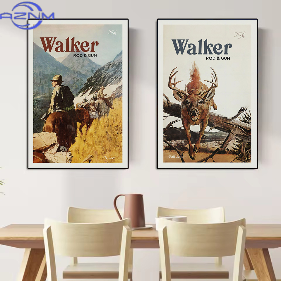 AZNM Retro Wildlife Outdoor Hu - Outdoor Hunting Paintings 评论和价格