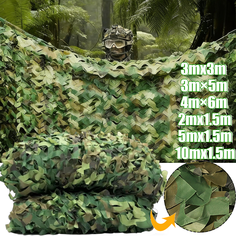 Woodland Camouflage Net Sunsha - Hunting And Camping In Forest 评论和价格