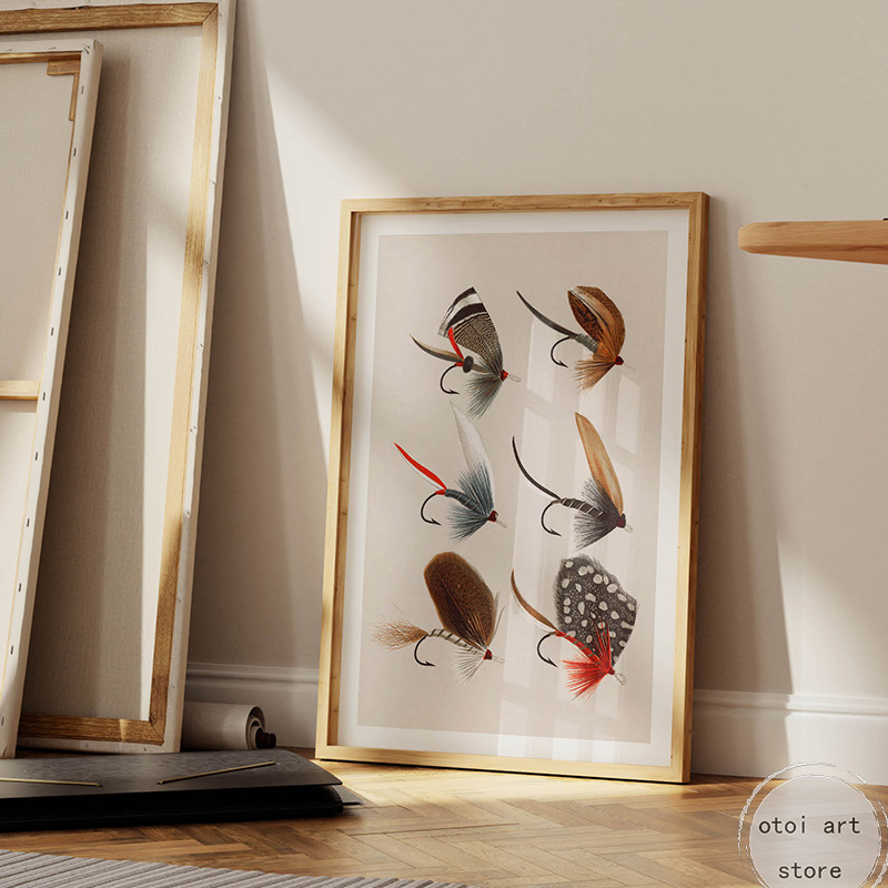 Vintage Fishing Retro Travel O - Outdoor Hunting Paintings 评论和价格
