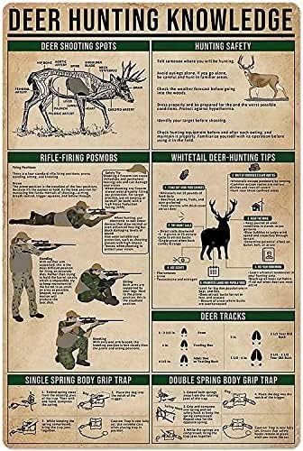 Funny Metal Tin Sign Deer Hunt - Hunting And Outdoor Shop 评论和价格